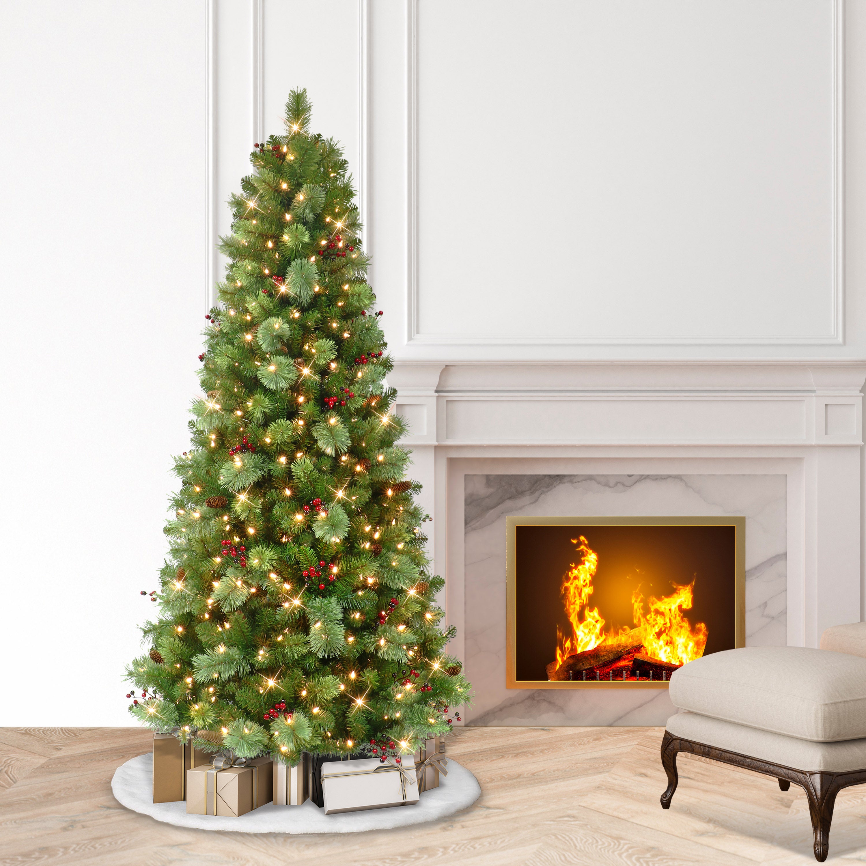 6.5ft. Pre-Lit Spruce Aritificial Tree